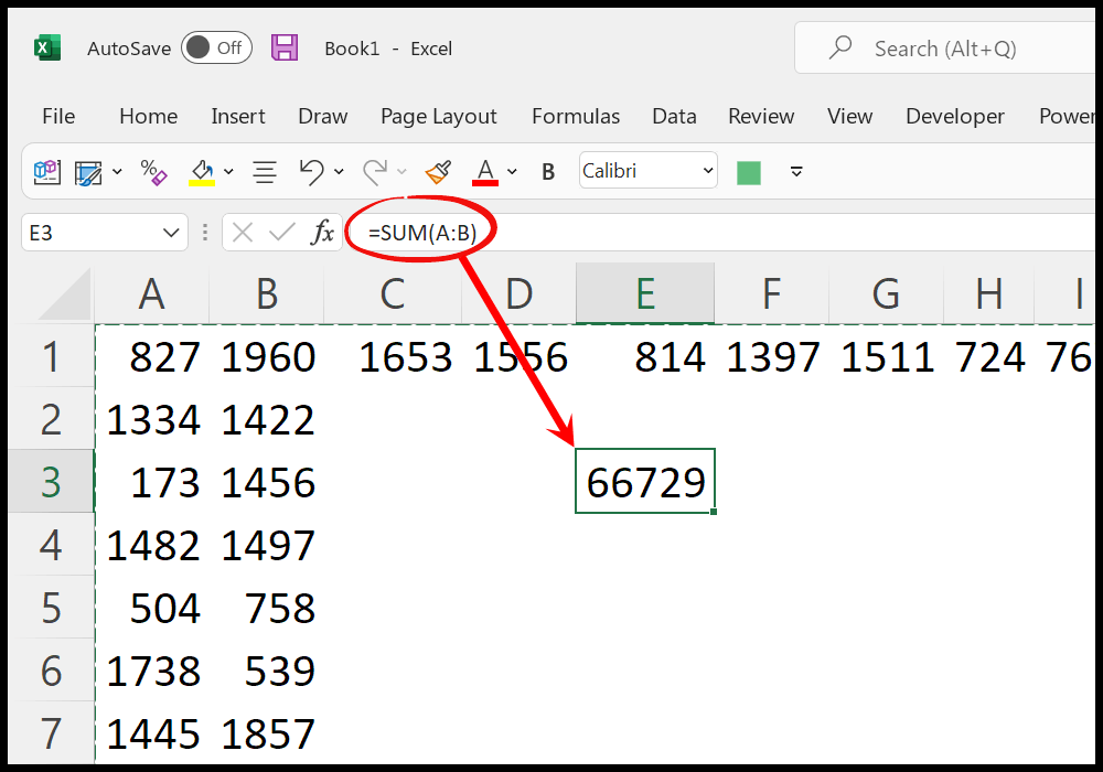 sum-multiple-rows-and-columns