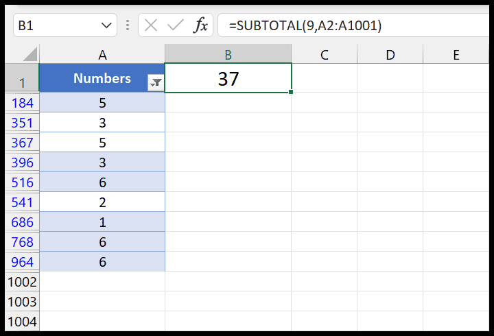 dynamic-subtotal-function