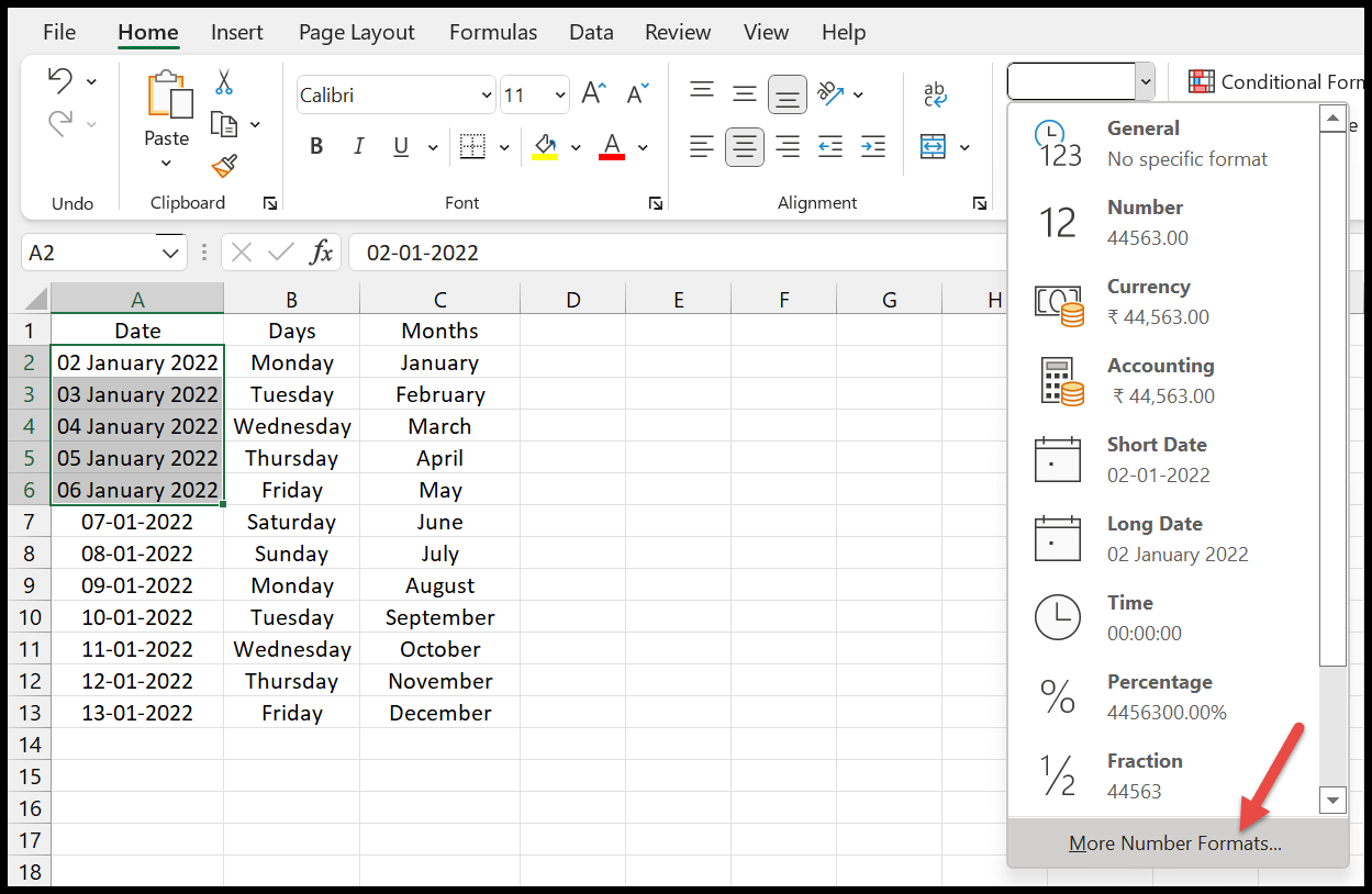 click-on-more-number-formats