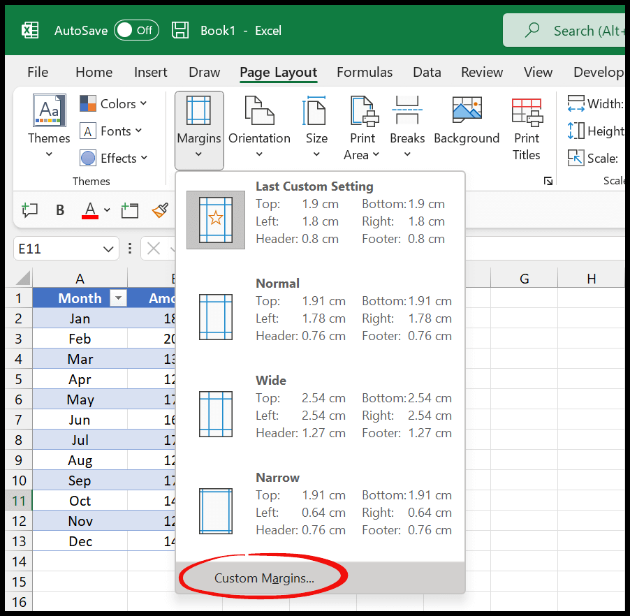 click-custom-margin-options