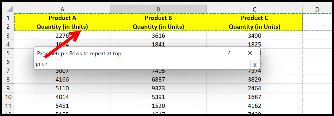 use-multiple-rows-as-print-title