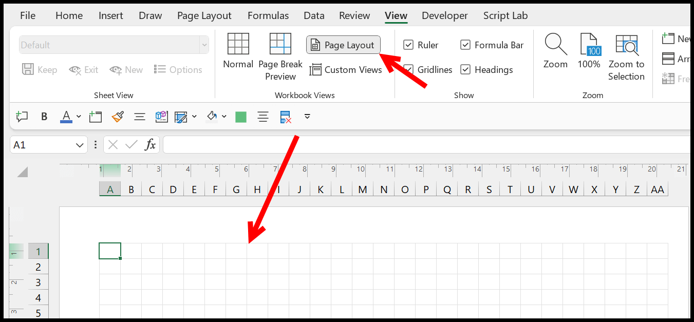 click-on-page-layout