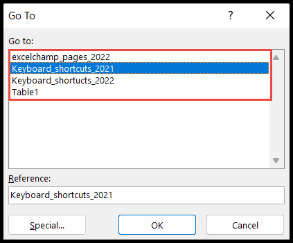 go-to-dialog-box