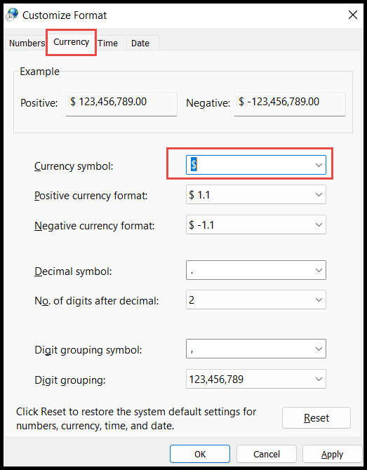 Apply Currency Format In Excel Keyboard Shortcut 