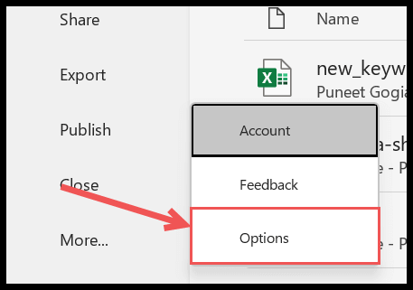 excel-options