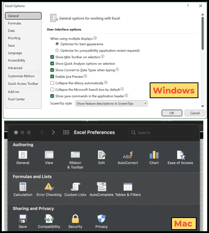 open-excel-options-in-mac
