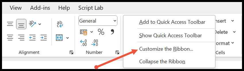 select-customize-the-ribbon-option