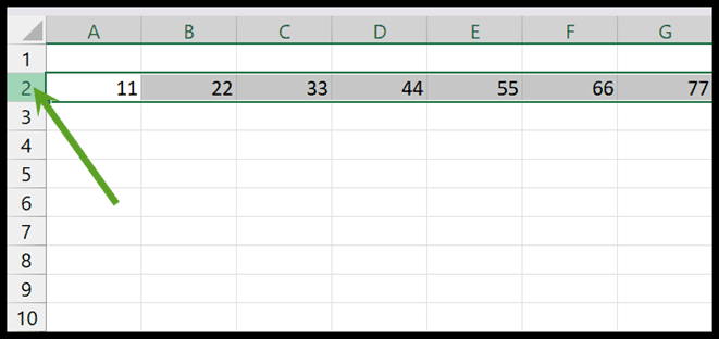 select-the-row-from-header