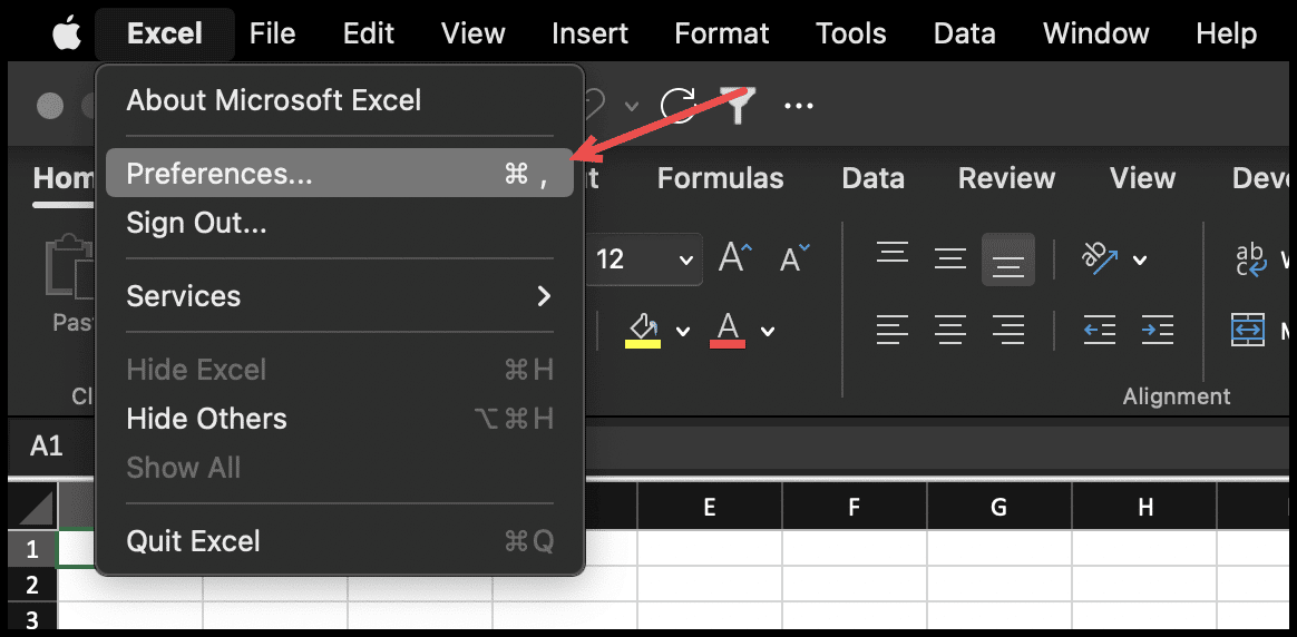 click-on-preferences