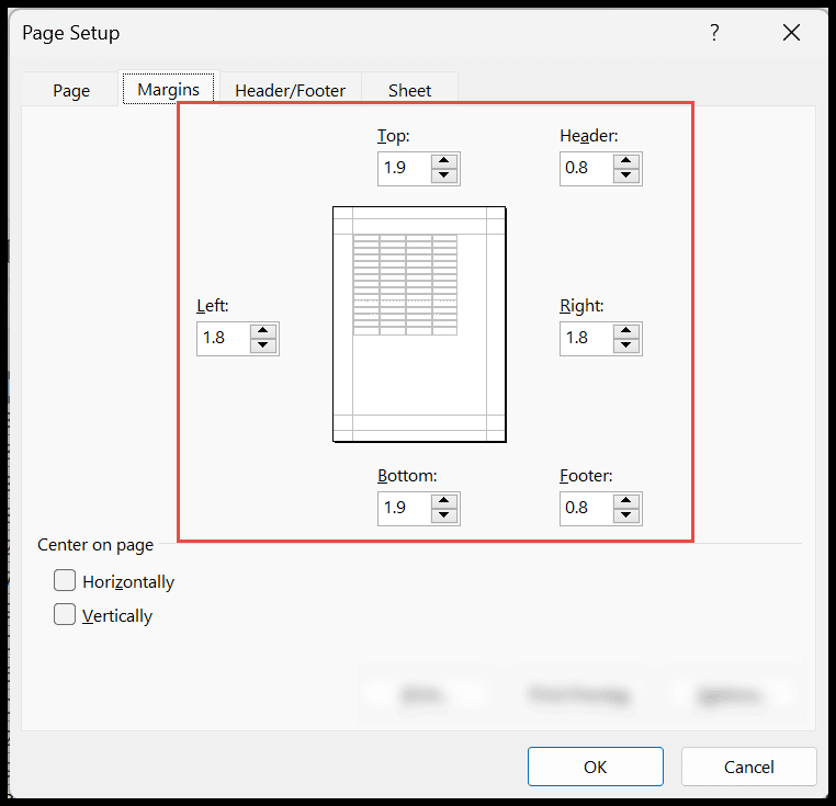 page-setup-dialog-box