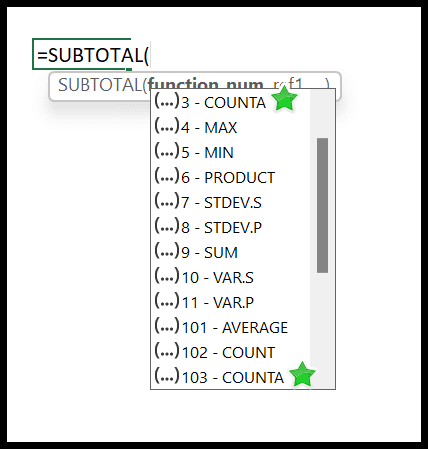 subtotal-with-hidden-and-non-hidden-rows