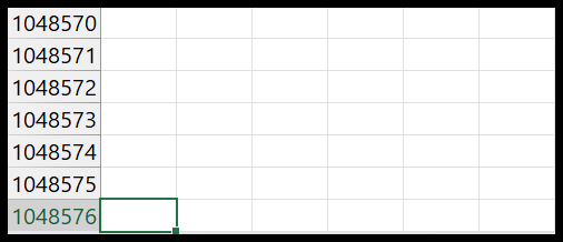 last-row-in-Excel-worksheet