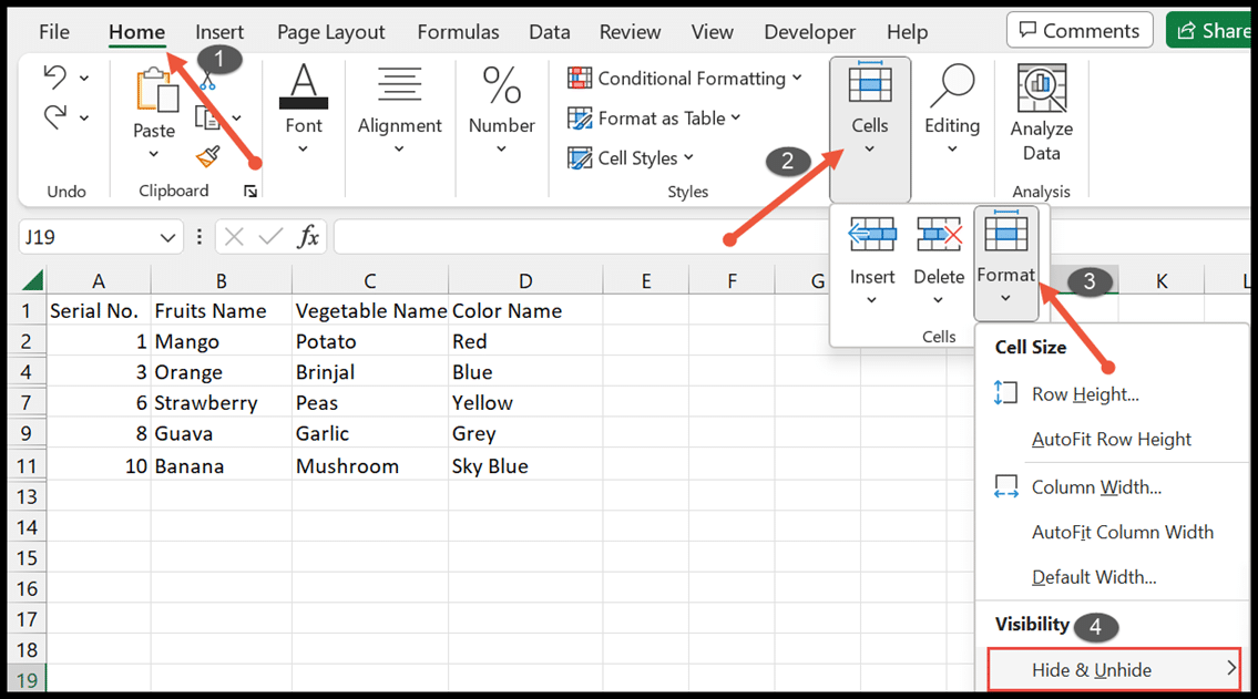 8-click-on-format-select-hide-unhide