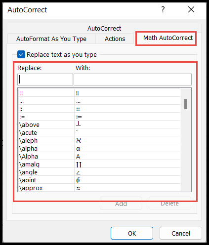 math-autocorrect-tab