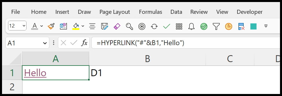 dynamic-hyperlink-for-a-cell-address
