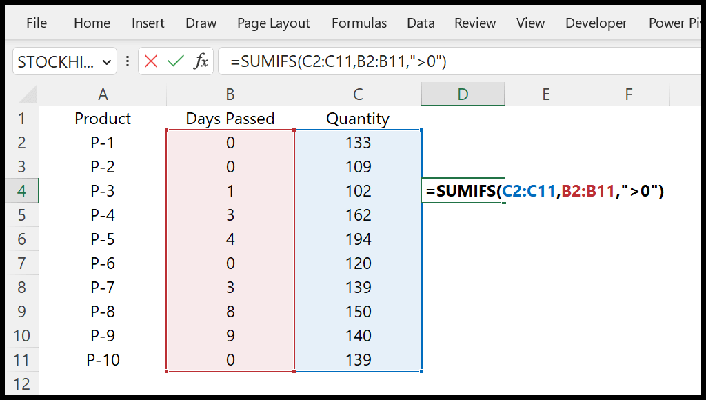 sumifs-greater-than-zero