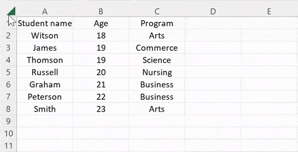 select-whole-sheet-from-top-triangle