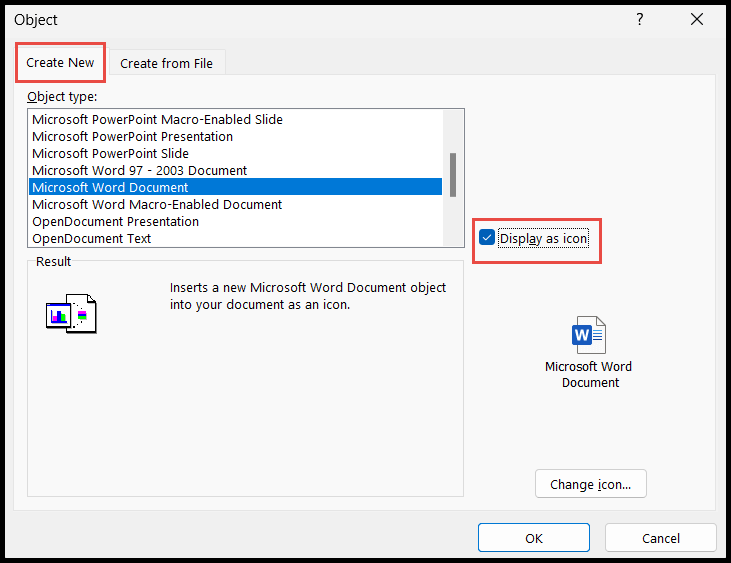 object-dialog-box