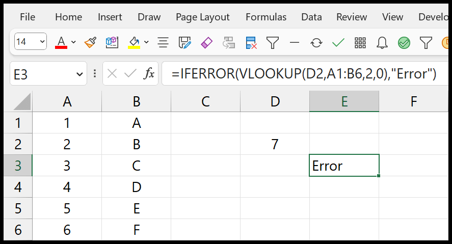 iferror-with-vlookup