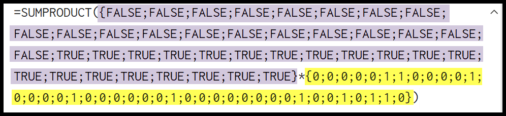 two-arrays-in-sumproduct