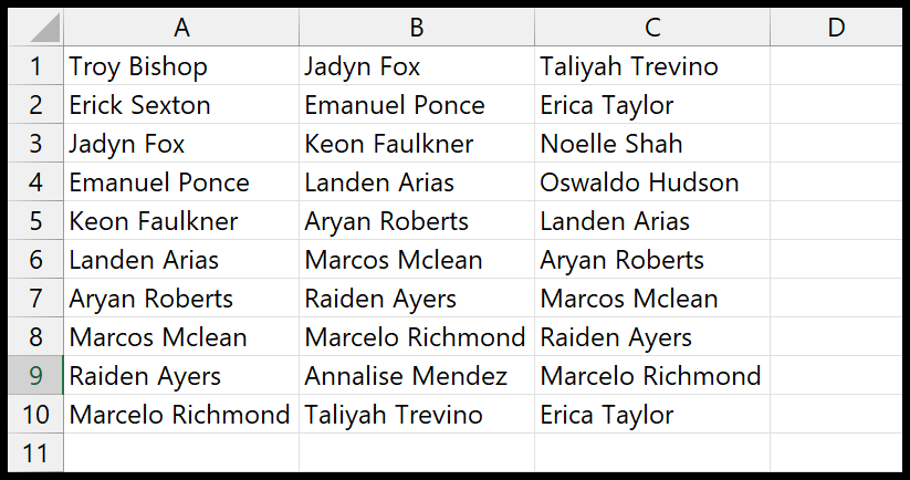 excel list conditional formatting