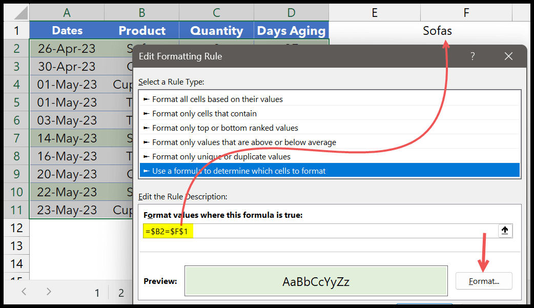 format-button-to-specify-color