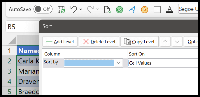 19-open-sort-dialog-box