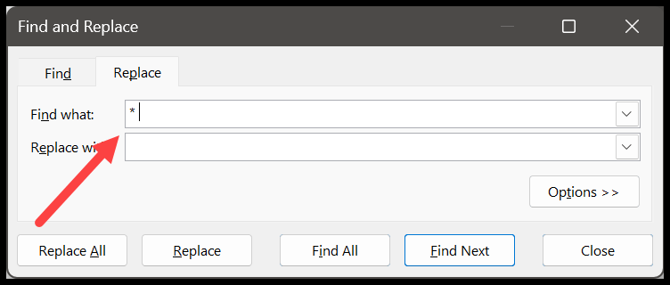 3-enter-asterisk-with-space