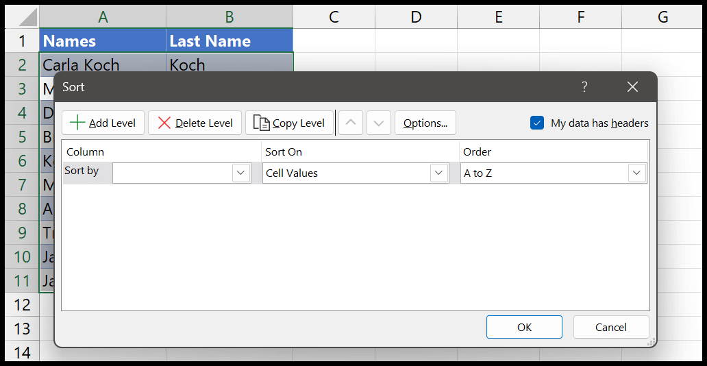5-open-sort-dialog-box