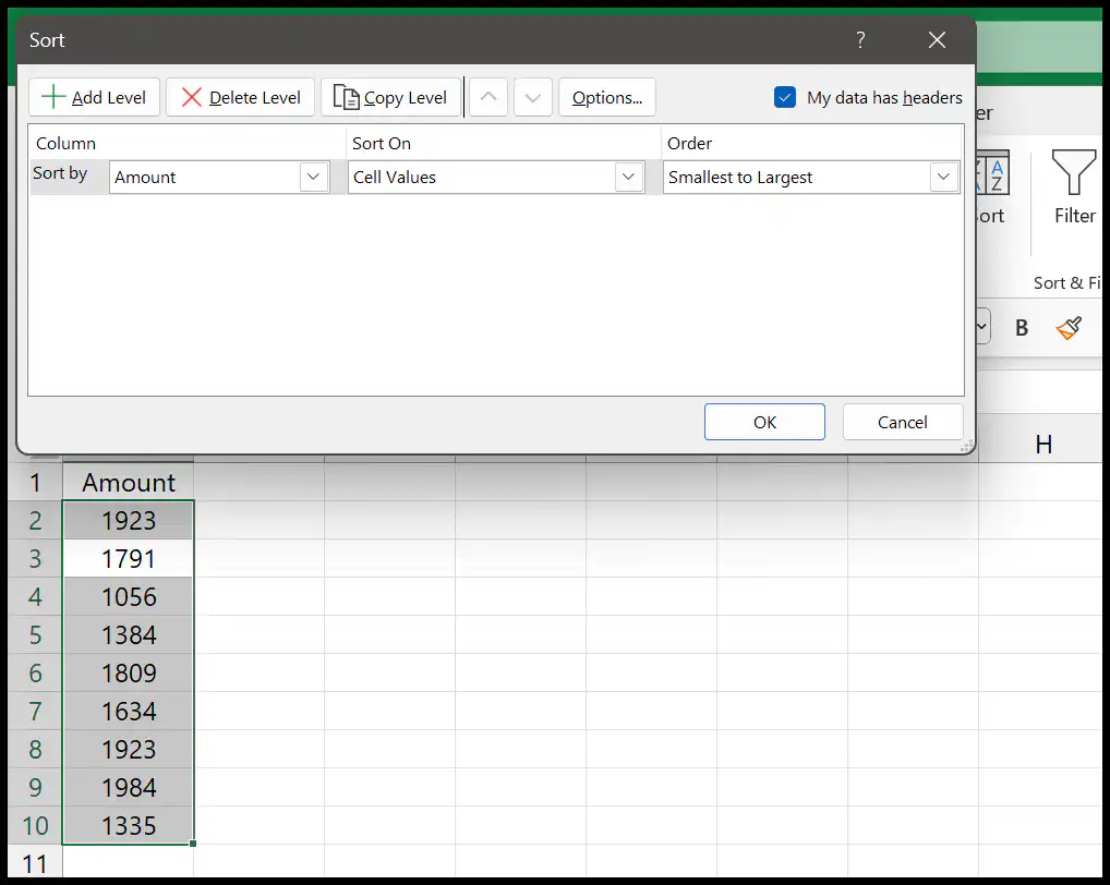 sort-dialog-box