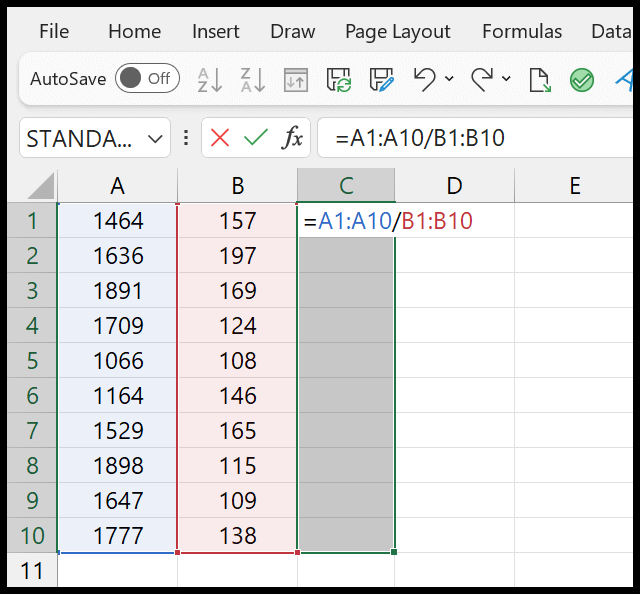 array-to-divide-columns