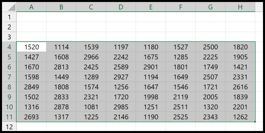 shortcut-to-select-all-rows