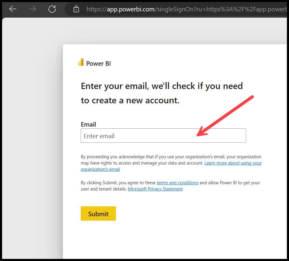 signup-power-bi-account