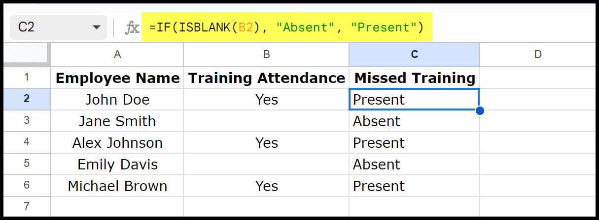 using-isblank-with-if