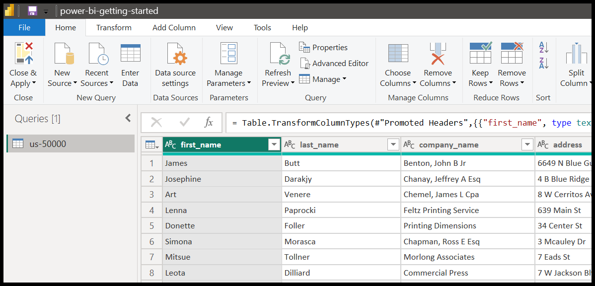 power-query-editor