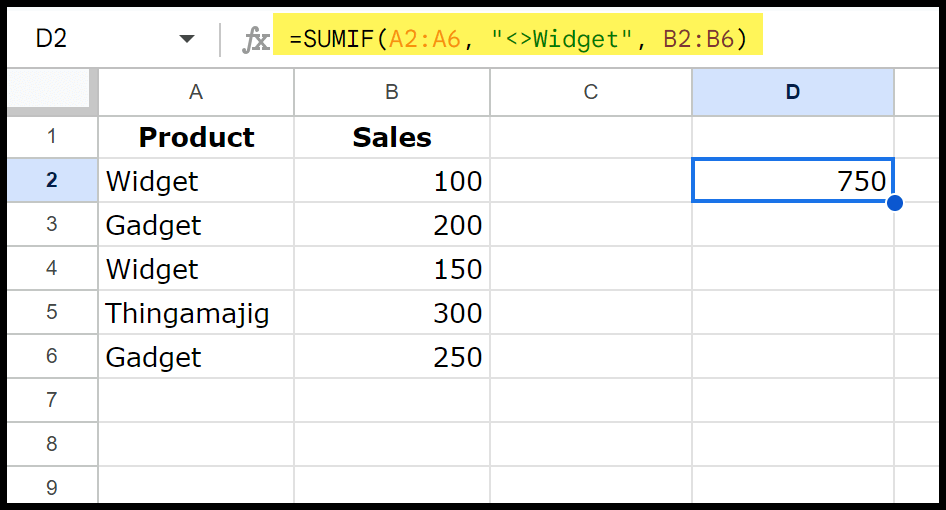 combine-sumif-with-not-equal-operator