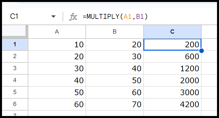 multiply-function-in-google-sheets