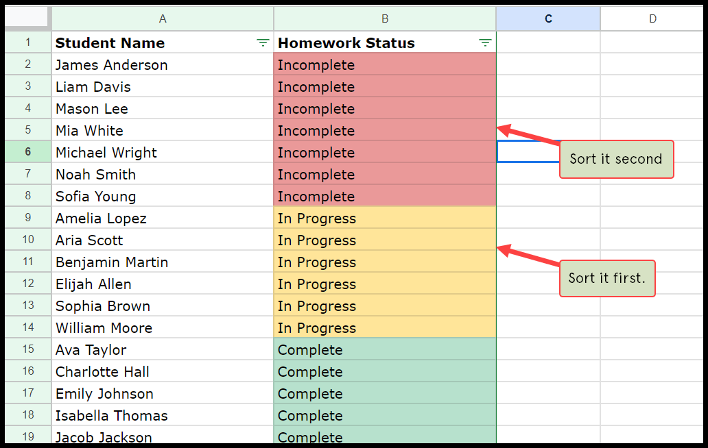 points-while-sorting-by-color
