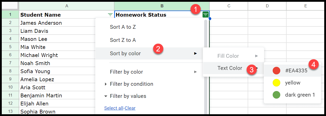 sort-by-font-color