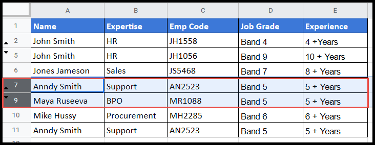 unhide-rows-using-shortcut
