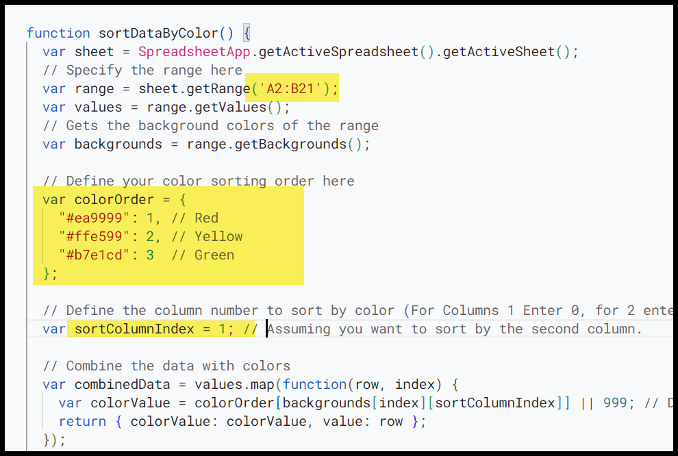 sort-by-font-cell-color-with-script-app