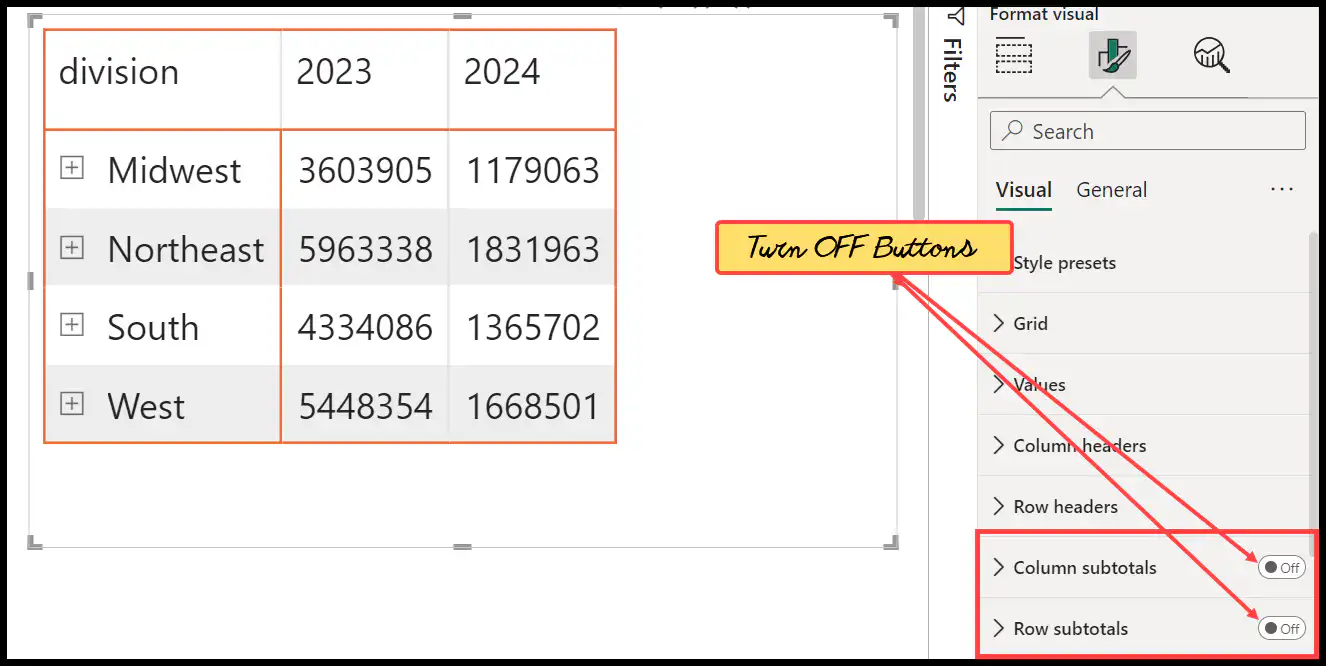 turn-off-grand-total-in-matrix